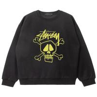 ราคา STUSSY เสื้อกันหนาว คอกลม พิมพ์ลายหัวกะโหลก สีเหลือง (21486805659)