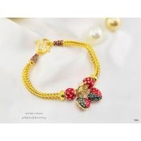 ราคา สร้อยข้อมือลงยา งานหุ้มทอง 5 ไมครอน (22683489886)