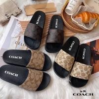 ราคา รองเท้าแตะสวมCoach หนังลายแบรนด์ (19013033660)