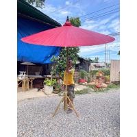 ราคา ร่มสนามผ้าเคลือบสีน้ำมันสีสวยสวยๆ ร่มบ่อสร้าง (20193606103)