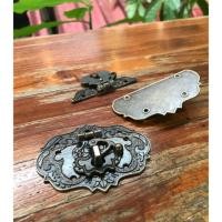 ราคา DIY ตัวล็อคกล่อง ไกปืนเกี่ยว ตัวล็อค ตัวล็อคกล่องแบบไกปืน ลายโบราณ ทรงฟักทอง (4844563409)