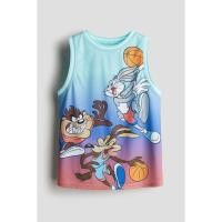 ราคา H&M(เอชแอนด์เอ็ม) เสื้อกล้ามพิมพ์ลายทรงโอเวอร์ไซส์ เด็กผู้ชาย 1182625_1 (24283019802)