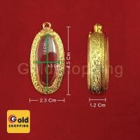 ราคา กรอบพระรูปหล่อ ลอยองค์ ตลับพระ ทองไมครอน ขนาด 2.3 x 4.5 x 1.2 cm (9716215714)