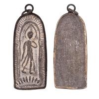 ราคา พระลีลาข้างขีด เนื้อชินตะกั่ว เลี่ยมกรอบโบราณ (24422340466)