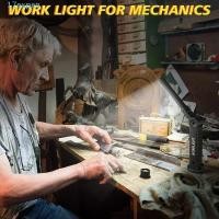 ราคา ไฟ LED ทํางาน EXPEN COB, ไฟฉาย LED กันน้ําแบบชาร์จ USB, ทนทานแบบพกพา 360° โคมไฟตรวจสอบหรี่แสงได้แบบหมุนพร้อมตะขอแม่เหล็กฉุกเฉิน (51701419436)