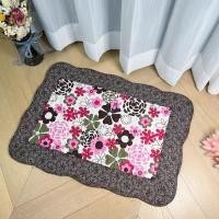 ราคา พรมอัดฟูก พรมปูพื้นพรมเช็ดเท้า สไตล์วินเทจขนาด40*60cm (27355245597)