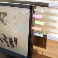 ราคา Thai ONLY 2PCS Plastic Monitor Message Memo Board for Sticky Notes PC (9134443357)