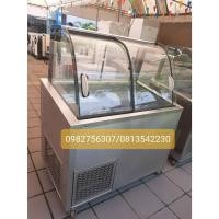 ราคา Mirage รุ่น MR-110CMD ตู้แช่หมู โชว์อาหาร แช่ อาหารสด หมูกะทะ เนื้อ ฝากระจกโค้ง ขนาด 4 ถาด 2 แถว (19388839640)