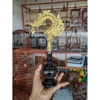 ราคา หัวกรงนก หัวกรงไม้ขาวดำพร้อมหัวตะขอหงส์พลอยมาก ขนาด 15-17 ซี่ (24969674441)