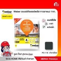 ราคา WEBER ยาแนว เวเบอร์ พาวเวอร์ PO-116 ดำ ชาร์โคล (9875863762)