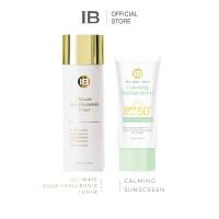 ราคา เซต 2 ชิ้น IB ULTIMATE AQUA HYALURONIC TONER x IB TEATREE x CICA CALMING SUNSCREEN (43173186049)