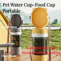 ราคา กระติกน้ำสัตว์เลี้ยง 2 in 1 ✨ พกพาสะดวก+กันรั่ว | น้ำ400ml+อาหาร180ml | สำหรับเดินทางและใช้งานประจำวัน (40961197075)