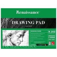 ราคา สมุดเสก็ตภาพชนิด 100 ปอนด์ผิวเรียบ 2 ด้าน 200 แกรม 275 X 375 mm. 15 แผ่น Renaissance รุ่น R.202 (8011192566)