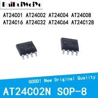 ราคา 1-5PCS AT24C01 AT24C02 AT24C04 AT24C08 AT24C16 AT24C32 AT24C64 AT24C128 AN BN N SMD SOP-8 ชิป ic (43013805292)