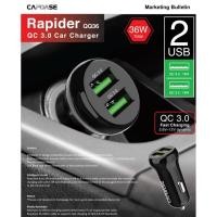ราคา CAPDASE Fast Charge - Car Charger 2USB / รุ่น Rapider QQ36 หัวชาร์จในรถ 2ช่องUSB ชาร์จเร็ว 36W (8218588633)