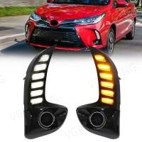 ราคา Vgetting ไฟตัดหมอก LED DRL สีเหลือง สีขาว สําหรับ Toyota Yaris Vios 2020 2021 2022 2023 (21596002204)