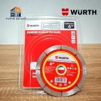 ราคา "WURTH" ใบตัดคอนกรีต ใบตัดกระเบื้อง ใบเพชร 4 นิ้ว คม ตัดงานไม่บิ่น ของแท้จากเยอรมัน (41761245203)