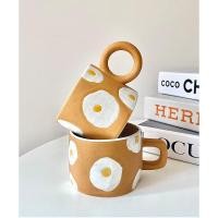 ราคา พร้อมส่งจากไทยแก้วไข่ดาวเซรามิคสีน่ารัก //miss.hygge (8960968417)