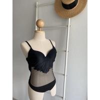 ราคา C1 ชุดว่ายน้ำ ISOMARE sexy one piece ไซส์ m sexy สีดำ วันพีซ ลูกไม้ (19365737479)