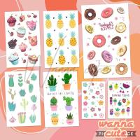 ราคา แทททูมินิมอล แทททู มินิมอล minimal tattoo สติ๊กเกอร์ แทททูลอกลาย cactus กระบองเพชร รอยสัก stickers (7261999819)