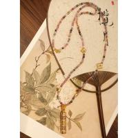 ราคา สร้อยคอมรกตแท้ ดีไซน์แบบโบราณ พร้อมลูกปัดทรายทอง เหมาะสำหรับการให้เป็นของขวัญ (49350837063)