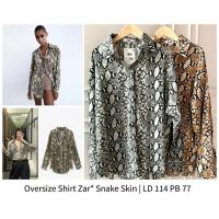 ราคา Kemeja Zara เสื้อหนังงู (8960604564)