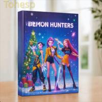 ราคา TOHESP 24 ชิ้นคริสต์มาสจุติปฏิทิน, Mira อะคริลิค KPOP Demon Hunters กล่อง, ของขวัญ Rumi จี้ Zoey Key แหวนคริสต์มาส (50151959436)
