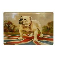 ราคา ป้ายสังกะสีวินเทจ The English Bulldog (ปั๊มนูน) (1272167564)