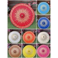 ราคา ร่มลายไทยพิเศษ ร่มผ้าเคลือบน้ำมันลายไทย ร่มเชียงใหม่ ร่มบ่อสร้าง (41013979010)