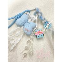 ราคา Miu Style Blue Bow Lanyard Bag Pendant Accessories High Sense Niche Ins Schoolbag Pendant Keychain XQKn (40973017857)