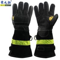 ราคา ถุงมือดับเพลิงสารหน่วงไฟป้องกันทนไฟฉนวนกันความร้อนทนอุณหภูมิสูงดับเพลิงถุงมือกู้ภัยขยายหนังวัวป้องกัน (25947541215)