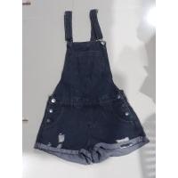 ราคา เอี๊ยมยีนส์ขาสั้นสีดำ แต่งขาดที่ขา งานแบรนด์ Cotton On ของจริงอ่อนกว่าในรูปค่ะ (21780461260)