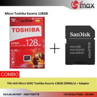 ราคา การ์ดหน่วยความจํา Micro SDXC ของโตชิบา Exceria 128GB (90Mb/s) + อะแดปเตอร์ (40613502239)