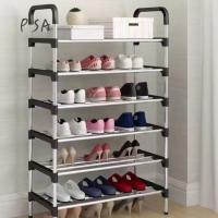 ราคา ชั้นวางรองเท้าสแตนเลส 6 ชั้น - ที่จัดเก็บรองเท้าแบบวางซ้อนกันได้สําหรับจัดเก็บ (43276167228)