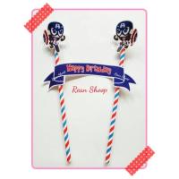 ราคา ท็อปเปอร์ ตอปเปอร์ ตกแต่ง เสียบ เค้กวันเกิดแฮปปี้เค้กวันเกิดกัปตันอเมริกาตัวละคร (3281162434)