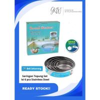 ราคา ก.ค ตะแกรงผงกะทิ 6 ชุด / ตะแกรงแป้งข้าวสาลีอเนกประสงค์ เนื้อหา 6 ชิ้น (44314639473)