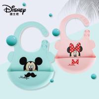 ราคา Disney ผ้ากันเปื้อนซิลิโคนเด็กการ์ตูนกันน้ำ Super Soft Bib เด็ก Bib ป้องกันการเปรอะเปื้อนขนาดใหญ่ (8468764895)