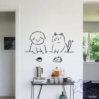ราคา สติกเกอร์ ลายสุนัข แมวน่ารัก สร้างสรรค์ สําหรับติดตกแต่งผนัง กระจก หน้าต่าง ร้านกาแฟ ร้านชา บ้าน (24722010188)