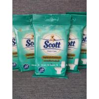 ราคา Scott Clean Care Moist Toilet Wipes สก๊อตต์คลีนแคร์ กระดาษชำระแบบเปียก 10 แผ่น ทิชชู่เปียก สำหรับเข้าห้องน้ำ (13642148855)