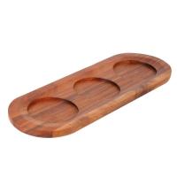 ราคา 1 ชิ้น Creative Whisky ผู้ถือไม้สามสล็อตถ้วยถ้วยถาดเสิร์ฟ (สีสุ่ม) (25747430838)