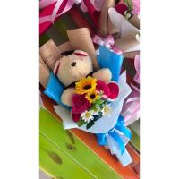 ราคา ช่อดอกไม้วันปัจฉิม บัณฑิตน้อย รับปริญญา ช่อตุ๊กตา (6818078873)