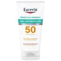 ราคา Eucerin Sensitive Mineral, Lightweight Sunscreen Lotion, SPF 50, Fragrance Free (118 ml) Exp 01/2025 ครีมกันแดดจากUSA (21882898631)