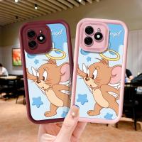 ราคา น่ารัก Tom และ Jerry Angel สําหรับ Samsung Galaxy A73 A24 J4 J6 PLus A13 A23 A30S A50S A05S M32 A04S A20S A51 A32 S21 S22 S30 S2 Prime J7 (41075439359)