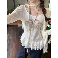 ราคา เสื้อแขนยาวแต่งระบายปลาย มีโชคเกอร์พันคอ TAG:MOLORDA (27915455552)