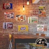 ราคา ป้ายสังกะสีวินเทจ เครื่องดื่มไทย เป๊บซี่ โค้ก โค๊ก มิลินด้า แฟนต้า ขนาด 20x30 ซม (1023724293)