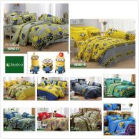 ราคา ลิขสิทธิ์แท้%Minions ลายมินเนี่ยน เฉพาะผ้านวม มีขนาดเตียงคู่,เตียงเดี่ยว ชุดเครื่องนอนเจสซิก้า JESSICA ลายการ์ตูนลิขสิ (1382731252)