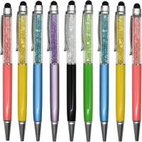 ราคา 12 PCS คริสตัลเพชร Capacitive ปากกาลูกลื่น Universal Touch Screen Stylus ปากกา Retractable 2 in 1 ปากกาหมึกสีดําสําหรับโรงเรียน Party Office (50400154878)
