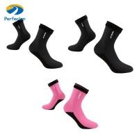 ราคา Perfeclan 3 มม. ถุงเท้า Neoprene รองเท้ากันลื่นนุ่มอุปกรณ์ถุงเท้าว่ายน้ําสําหรับ (27523805606)