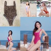 ราคา ชุดว่ายน้ำวันพีชไฮคัทเว้าหลัง ลายเสือ บิกินี่พร้อมส่งจากไทย By Cherry_swimwearr (21631228283)