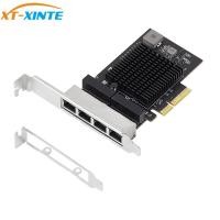 ราคา Xt-xinte การ์ดเครือข่ายอีเธอร์เน็ต 2.5G 1G 4 พอร์ต PCIe RJ45 Lan 10 100 1000 2500Mbps Realtek Chip Quad 2.5 Gigabit (23775574043)